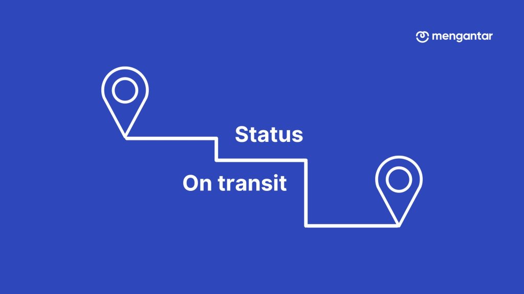 status paket on transit